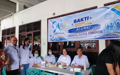 BAKTI SOSIAL DALAM RANGKA DIES NATALIS PENDIDIKAN KESEHATAN GUNUNG MARIA TOMOHON KE-90