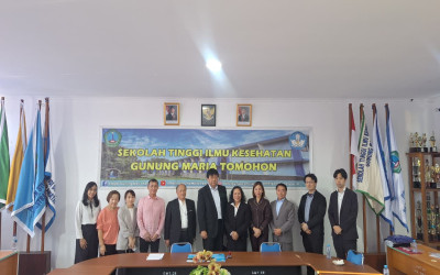 Delegasi Jepang dan LPK Tsunagu Jepang Indonesia Kunjungi STIKES Gunung Maria Tomohon, Bahas Penguatan Kerja Sama Bidang Kesehatan dan Keperawatan